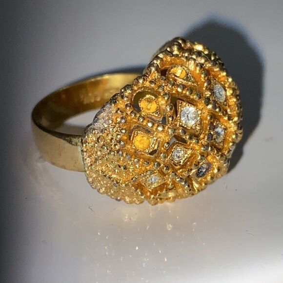 Vintage Sarah Cov Adjustable Cluster Ring - Picture 2 of 6